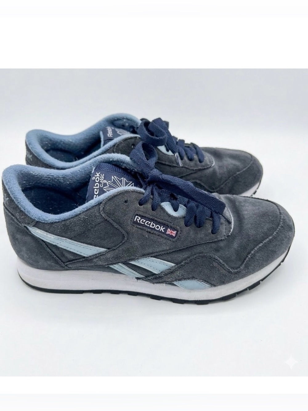 Reebok Vintage Classic Suede Women's Sneakers Blue Size 8 Medium Retro